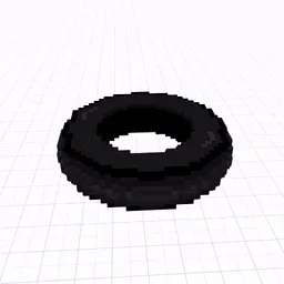 Inflatable Pool Ring | Black