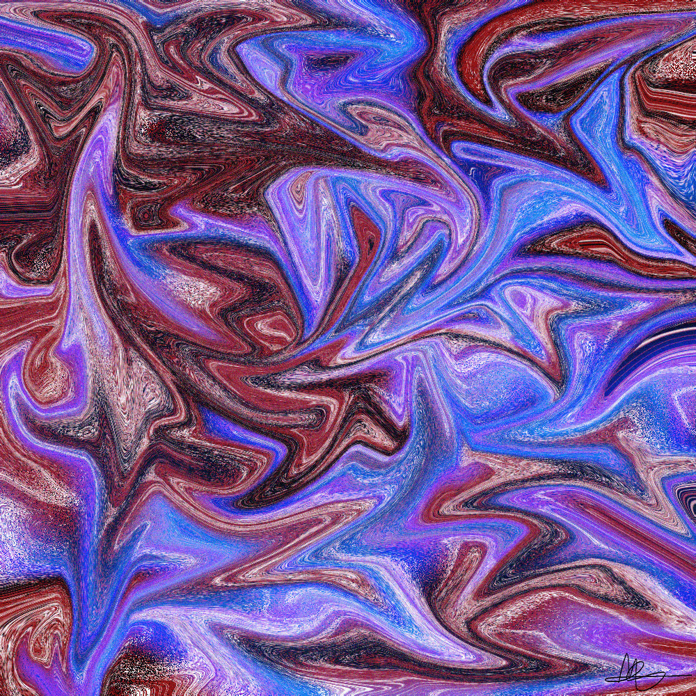Digital Abstract Art #9 Youth Getting Old
