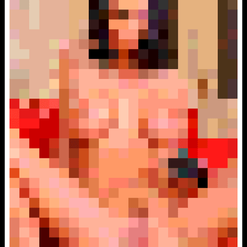 Nude Pinup Model Pixel Art