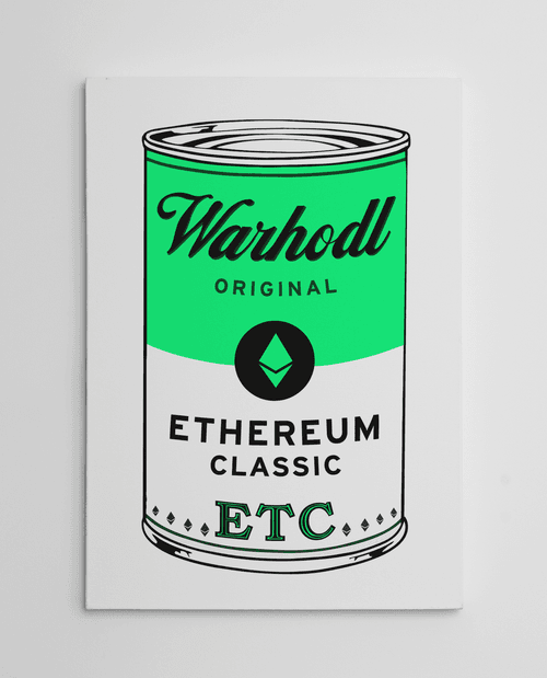 WARHODL Artist Proof "ETHEREUM CLASSIC" Original Can