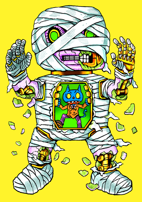 Robotribe #INKTOBER2021 - Day 28 "Crispy"