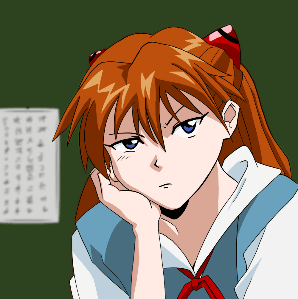 Evangelion Asuka Anime Girl Anime Movie Digital Draw FanArt - FanArt & Anime  | OpenSea