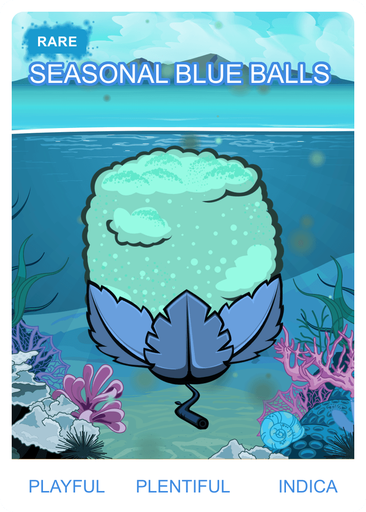 Seasonal Blue Balls