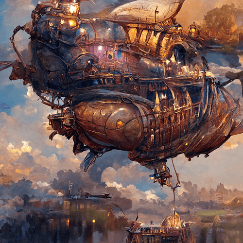 steampunk airship 