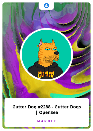 Gutter Dog #2288 - Gutter Dogs | OpenSea
