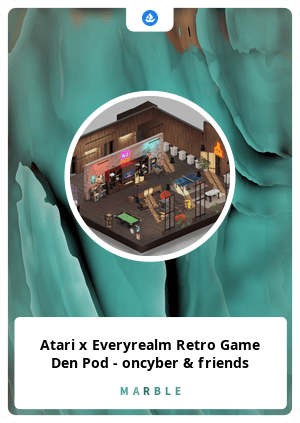 Atari x Everyrealm Retro Game Den Pod - oncyber & friends