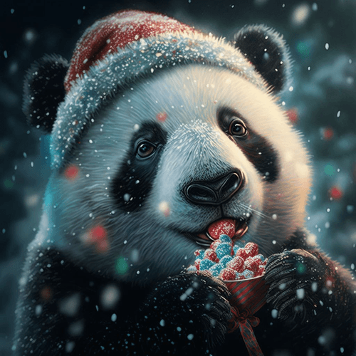 New year panda