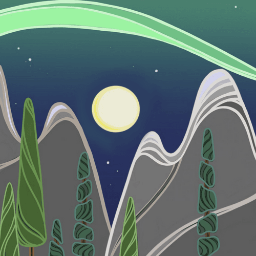 16# Mountains and the Moonlight