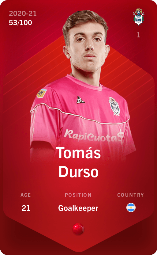 Tomás Durso 2020-21 • Rare 53/100