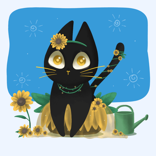 BlackCat-Little Sunflower