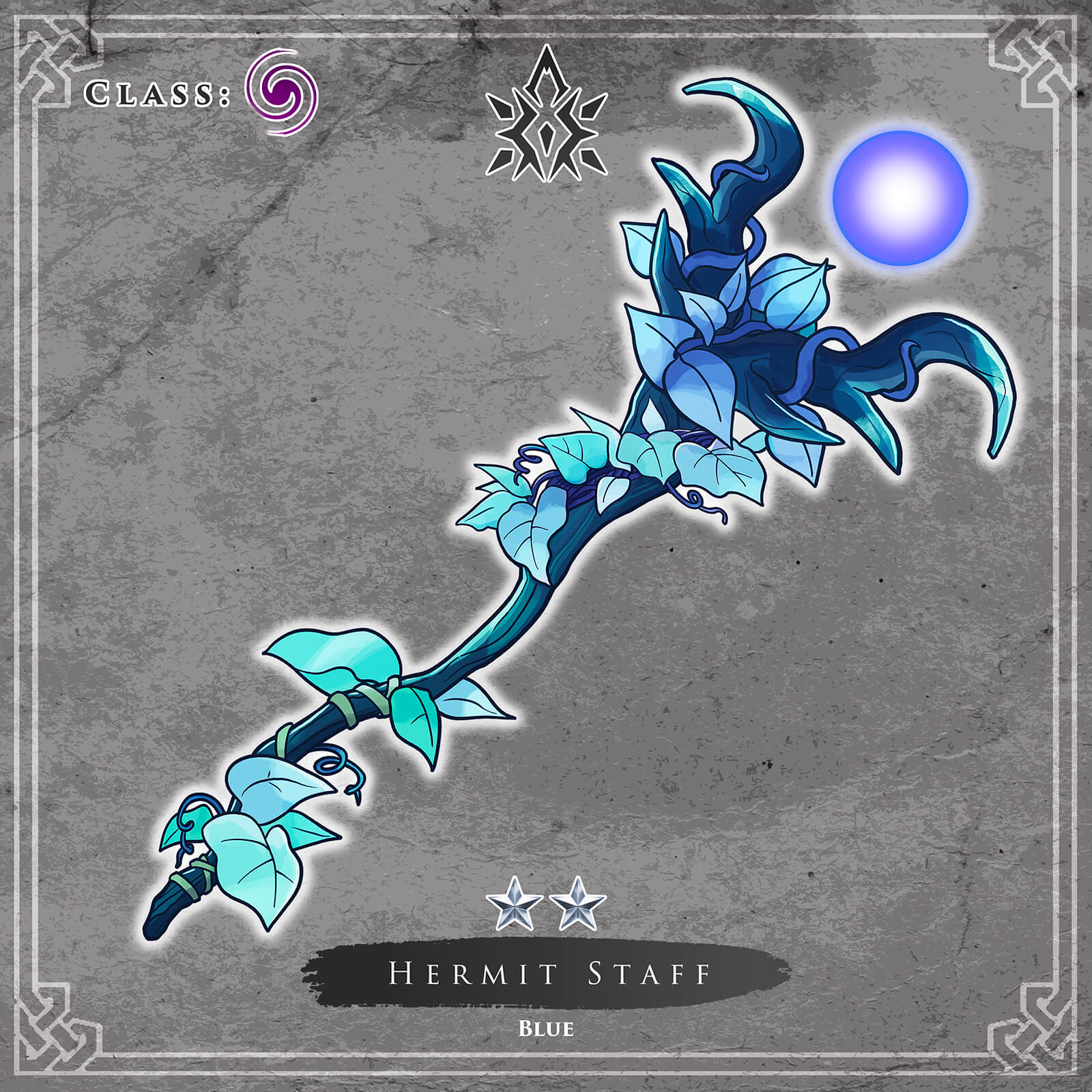 Hermit Staff Blue