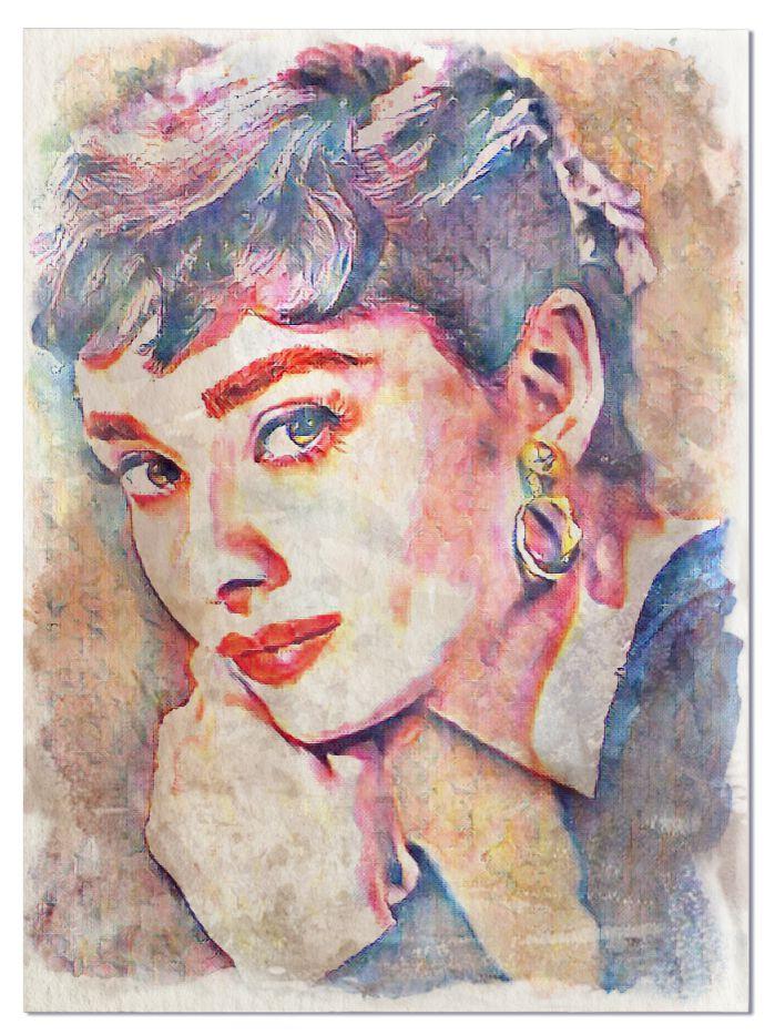 Pastel Art #6 Audrey Hepburn