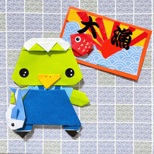 Origami Kappy（Kappa）Fisherman