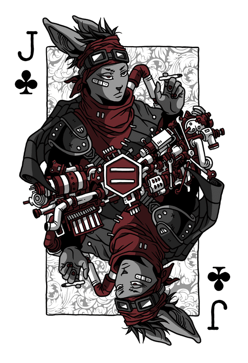 Jack of Clubs #015 Black