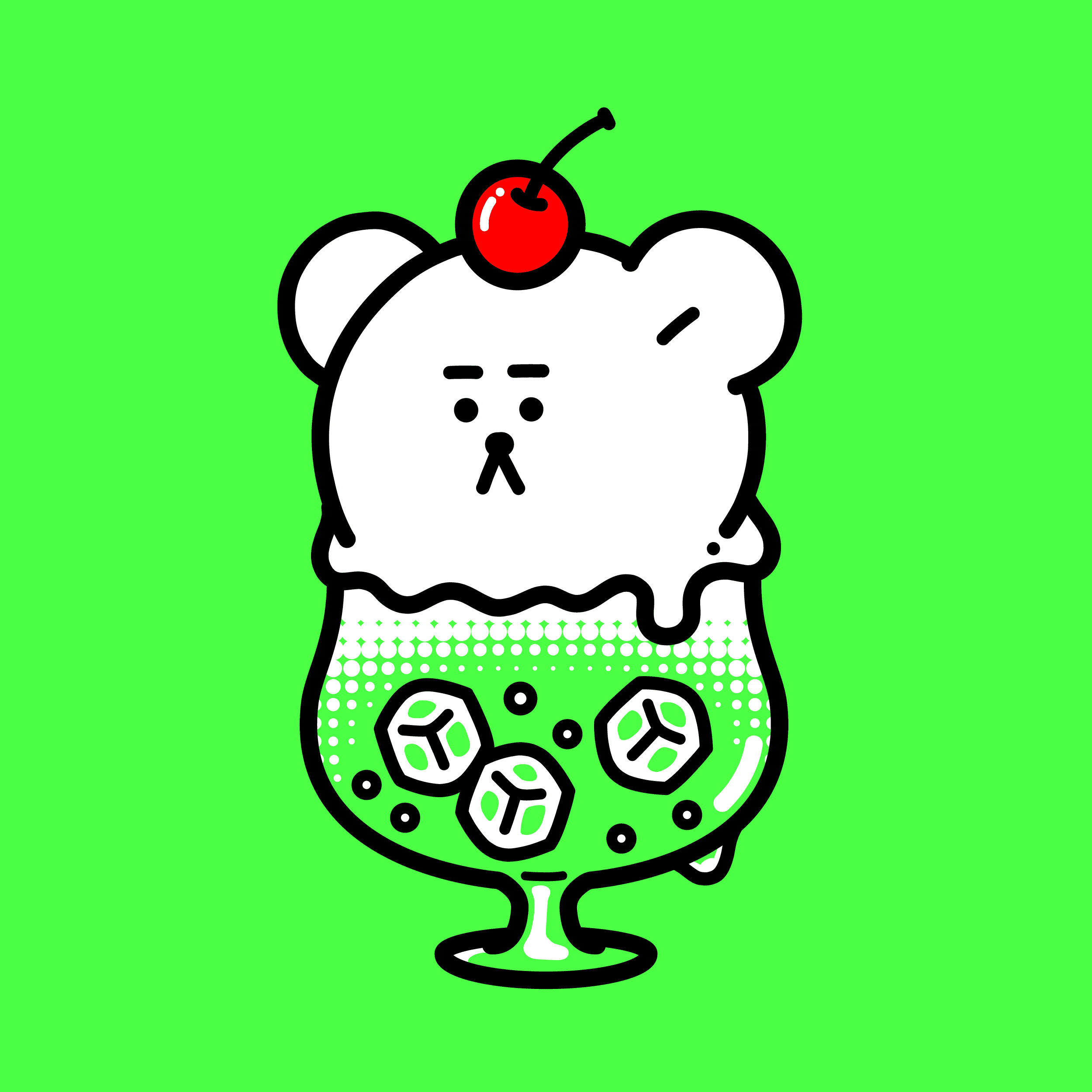 #027 melon cream soda bear