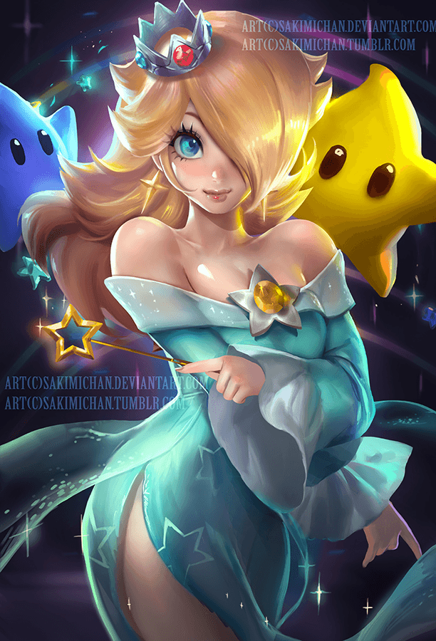 Girls Small Tits Anime - Rosalina - Digital Painting Art Collection | OpenSea