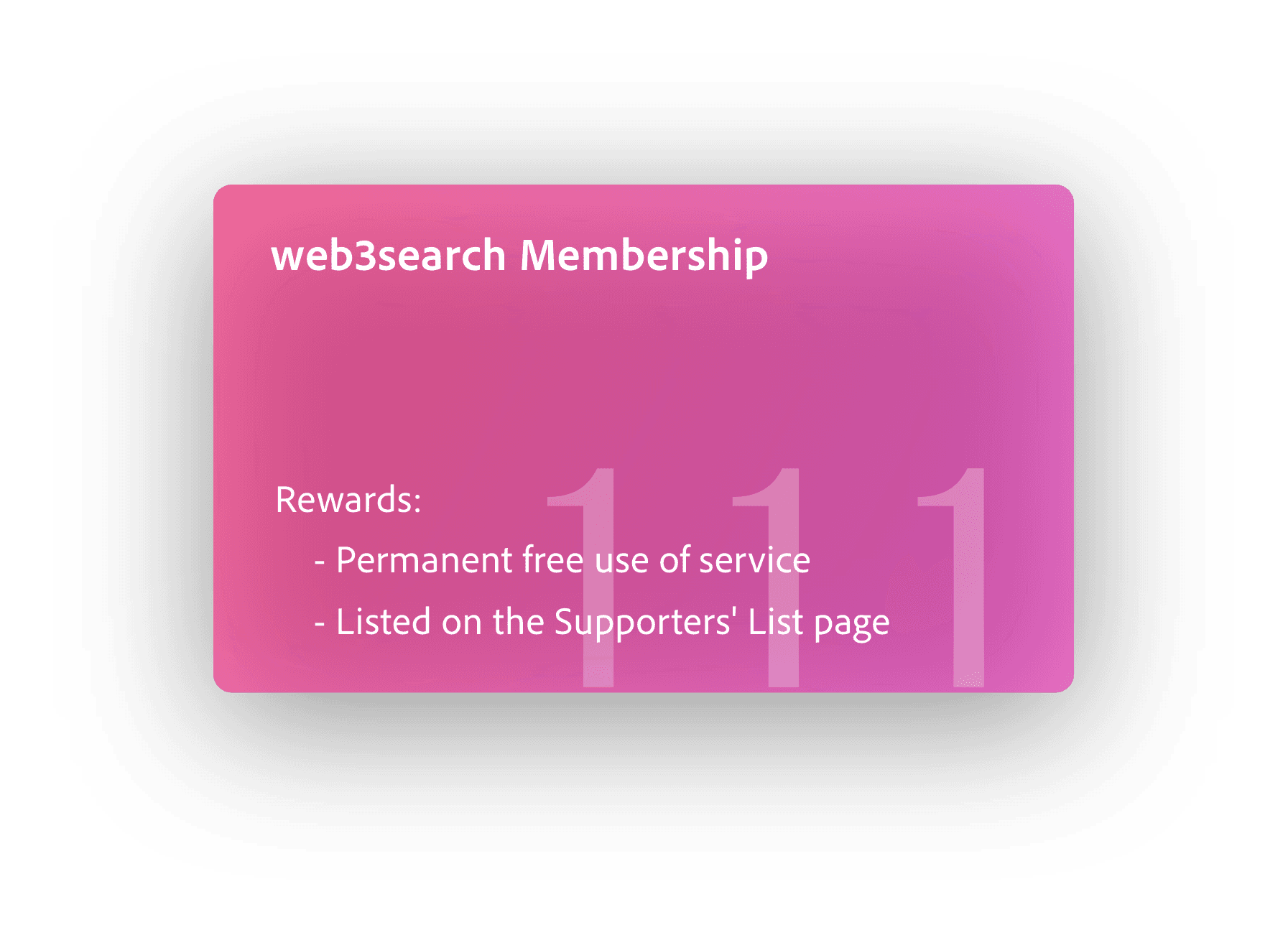 web3search Membership #111