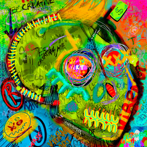 Vibrant Skulls