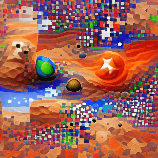 Colorful Universe Pixel Art