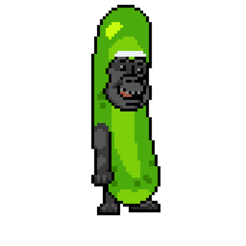 Crypto Harambe #286 - Pickle Rick Harambe