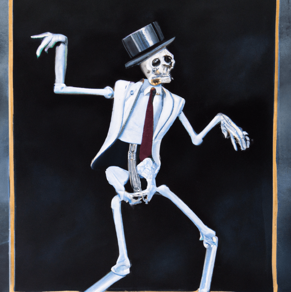 Dancing Skeleton in a Classic Suit - Abstract-Skeletons | OpenSea