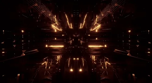 Metallic abstract construct / gold edition.