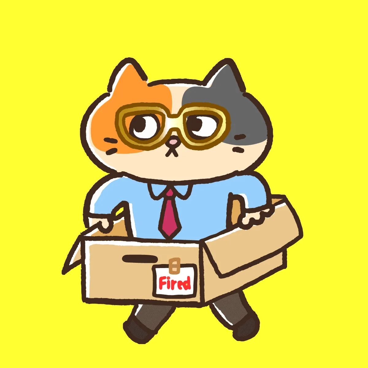 Running Box Cat