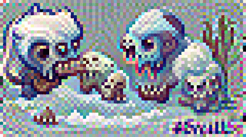 Yeti Skulls in the Freezer