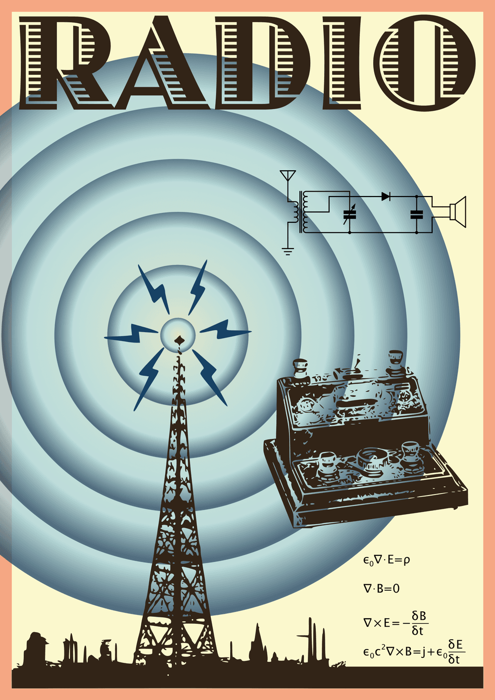 vintage radio tower