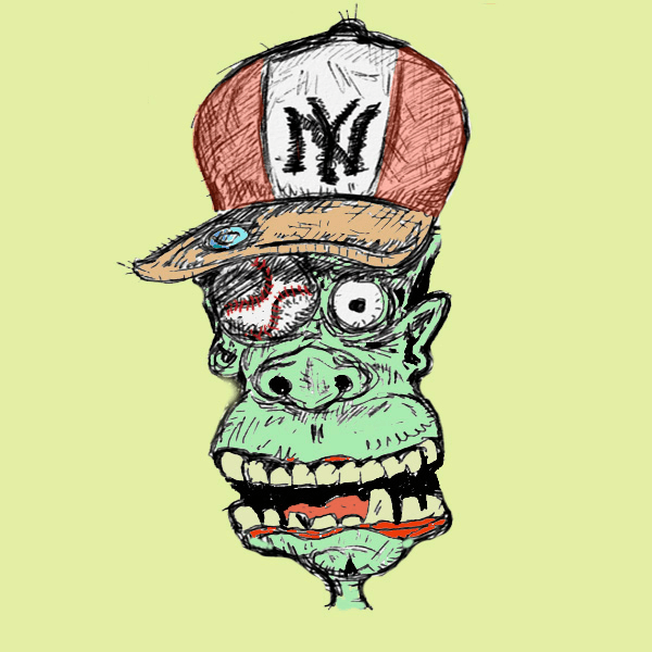 New Yorker One Eye Zombie Ape
