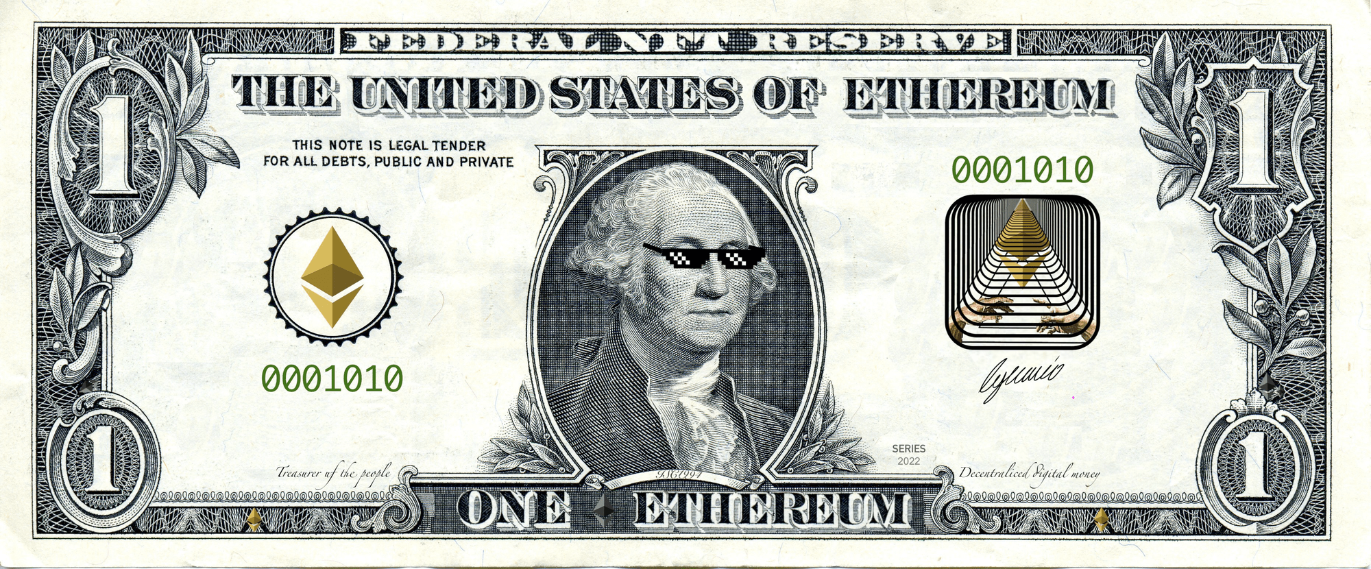 BINARY BILL 010 BINARY BILLS OpenSea