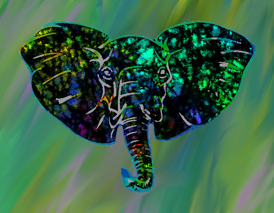 Painted Elephant #28