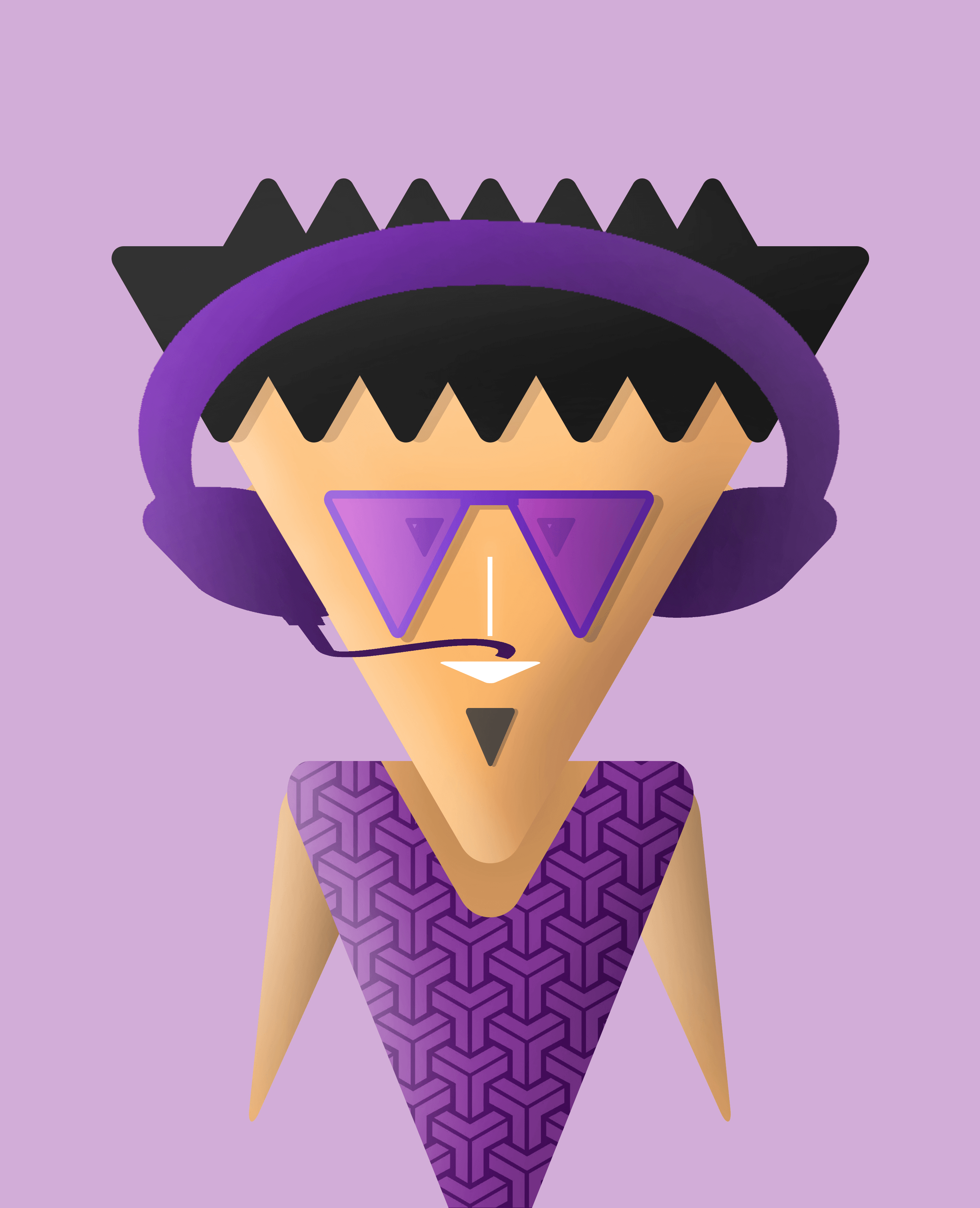 2D Triangle Face Collection Collection OpenSea