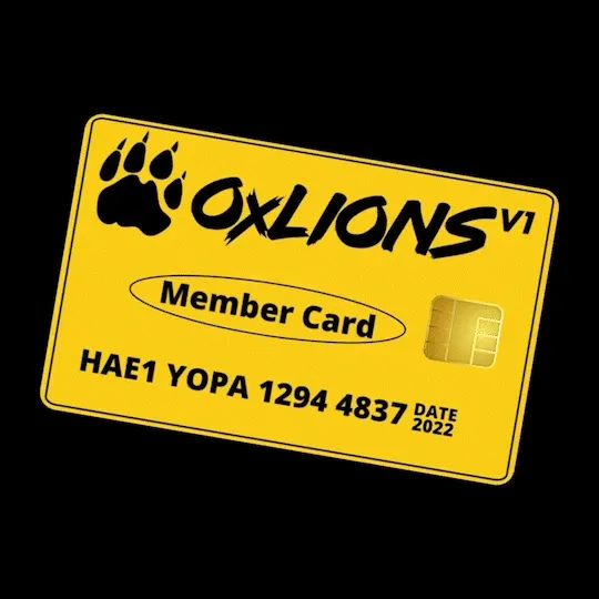 0xLions V1 Regular Membership Card