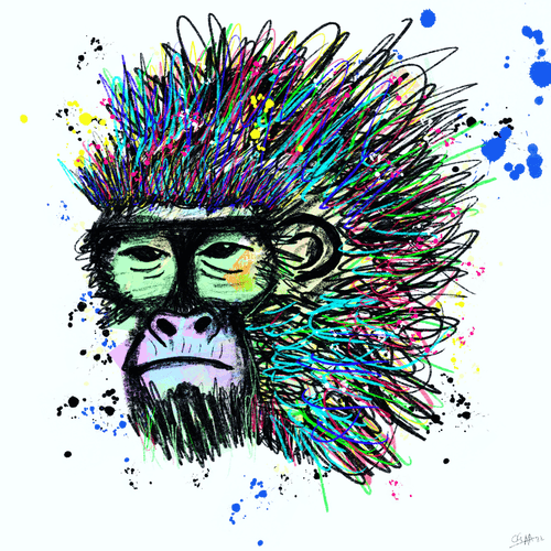"Crazy Gorilla Skull" SQC - Crazy Skull ArtWork