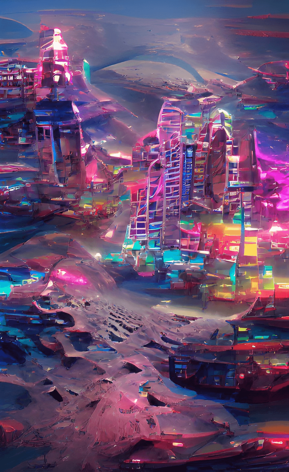 sci fi city destroyed