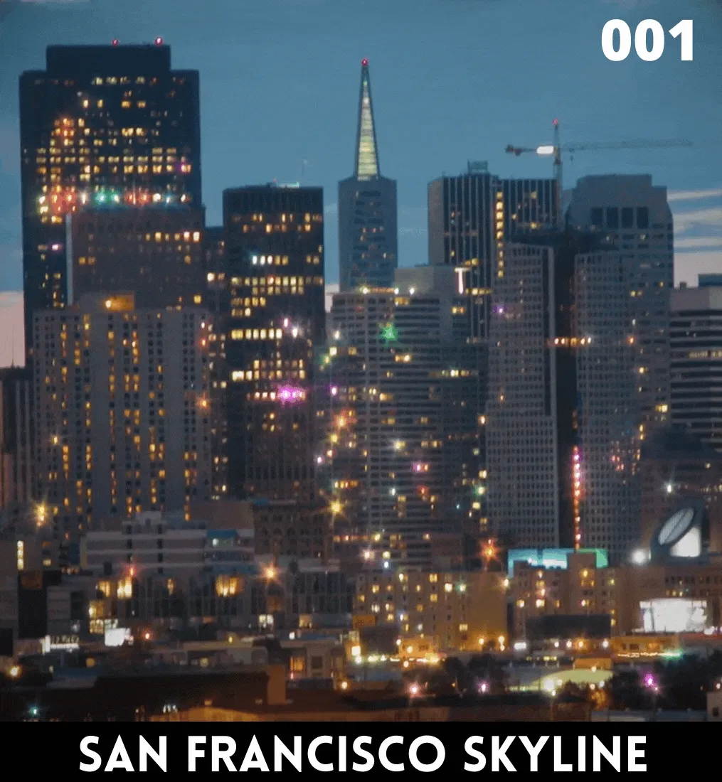 SF at Night 001 - San Francisco Skyline
