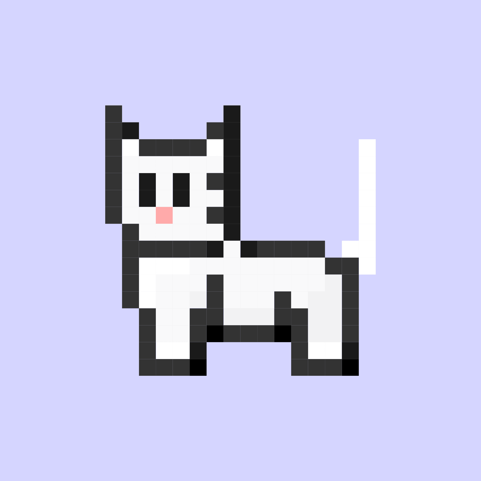 8-bit Cat #123 - 8Bit Cat Wylie Standing | OpenSea