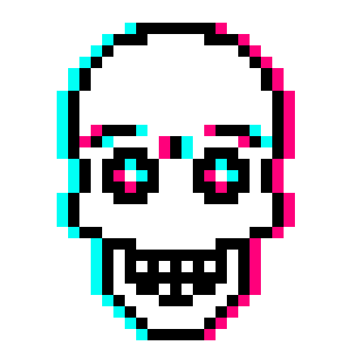 Glitch Skull - Skull Pixel Collection | OpenSea