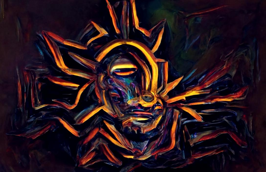 Acrylic Sun God