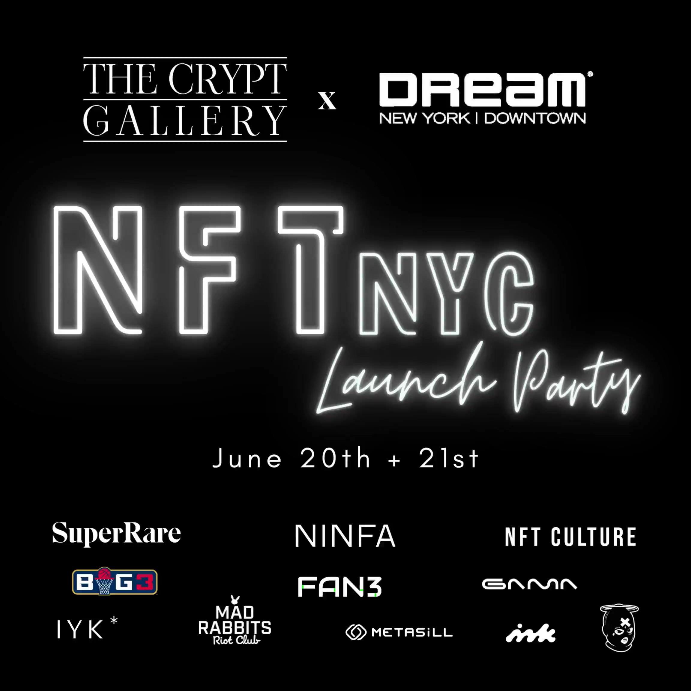 NFT NYC 2022: The Crypt Gallery x Dream Downtown Launch Party