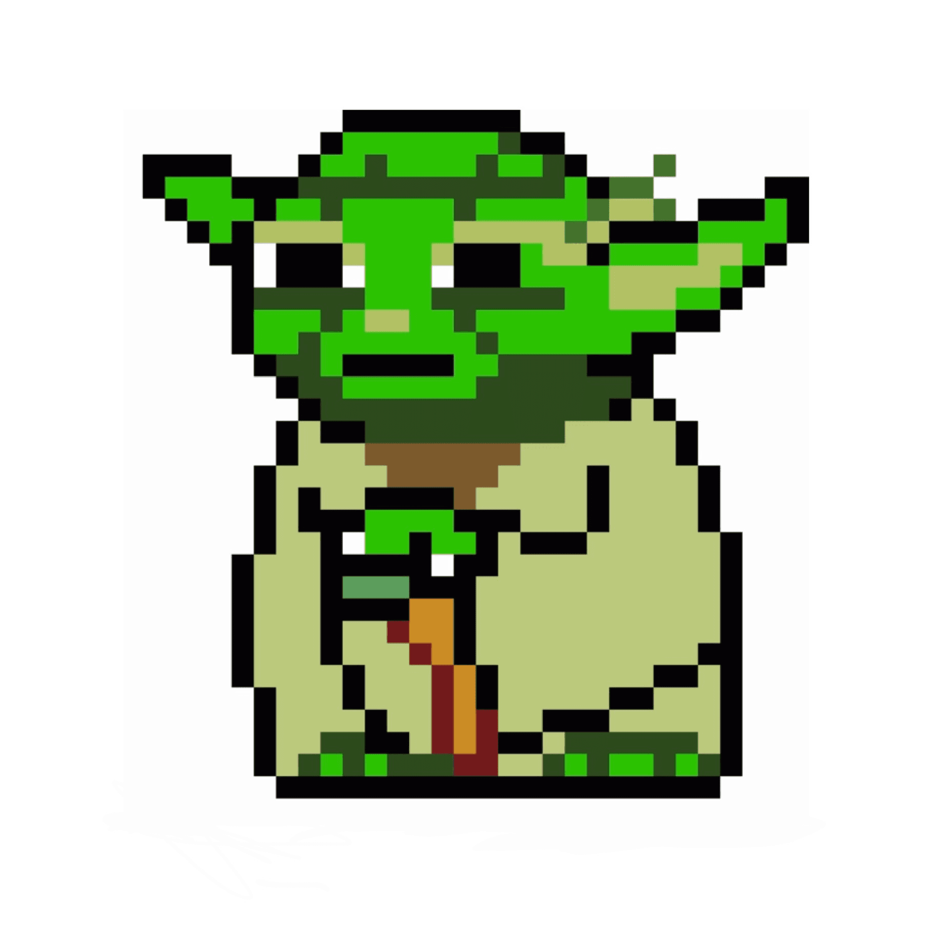 Pixelart Yoda - Collection | OpenSea