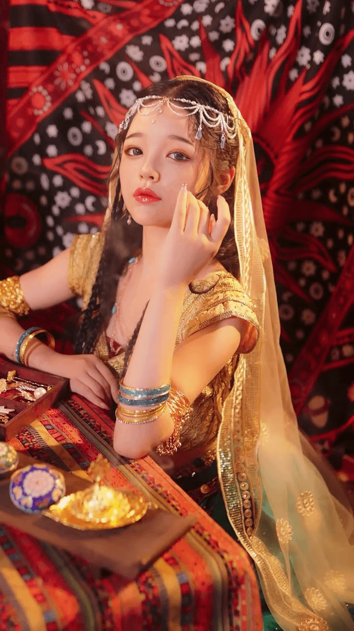 Seductive sexy traditional oriental belly dancer girl - Art Sexy Girl