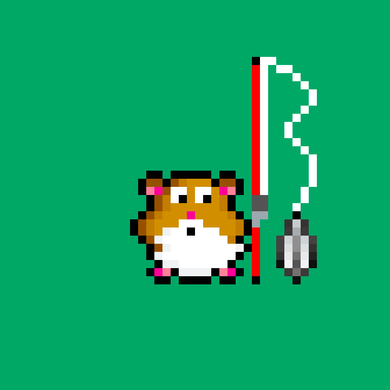 Pixel Angler #159 (hamster boy)