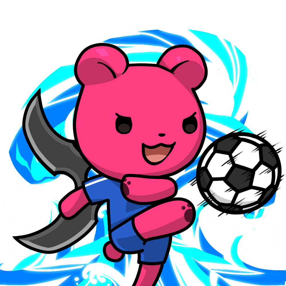 Leelee-Soccer player-Pinkbear #05147