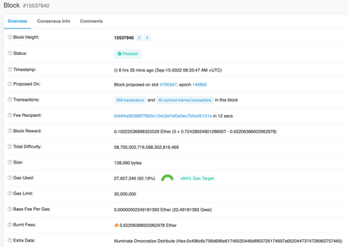The first mev-boost block