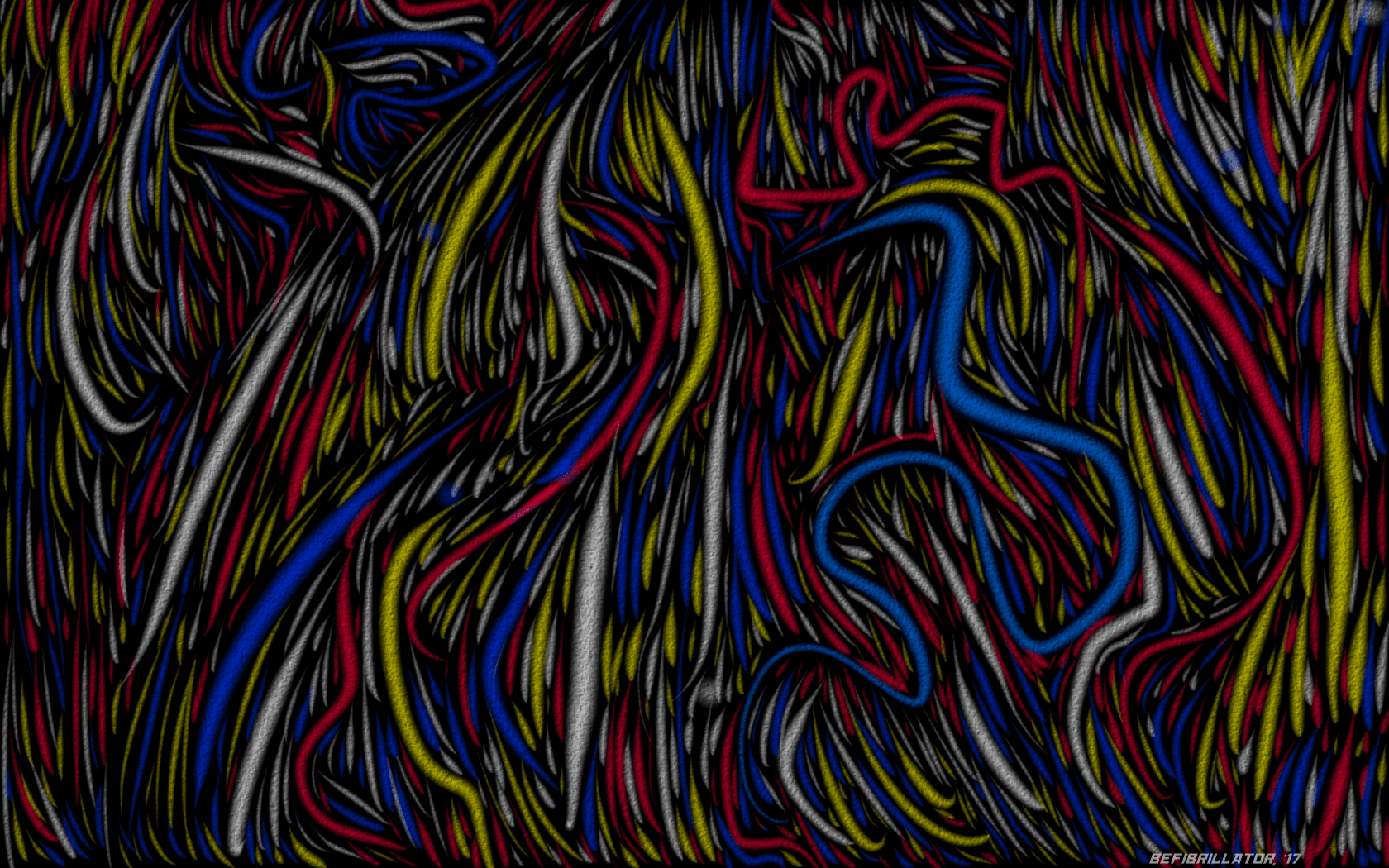Follow The Crowd Abstract Art by Befibrillator