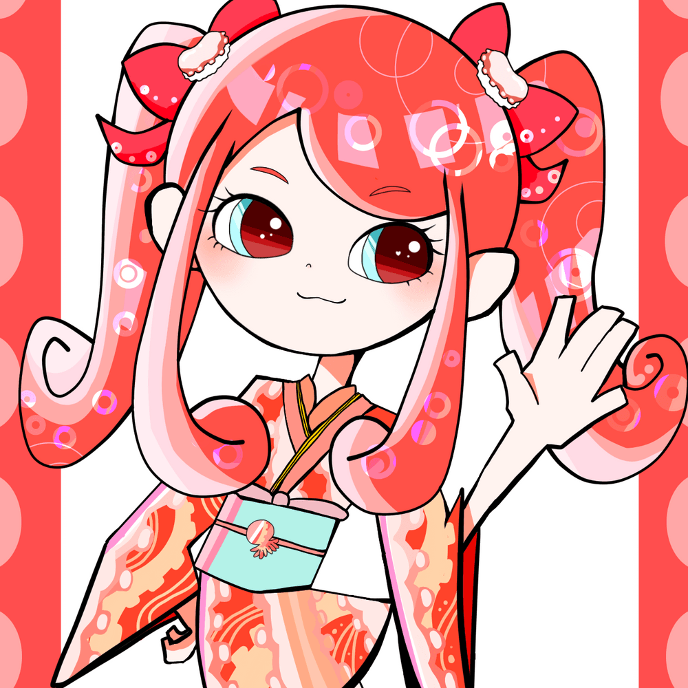 09 Octopus/たこちゃん - Cute Sushi Girls Collection | OpenSea