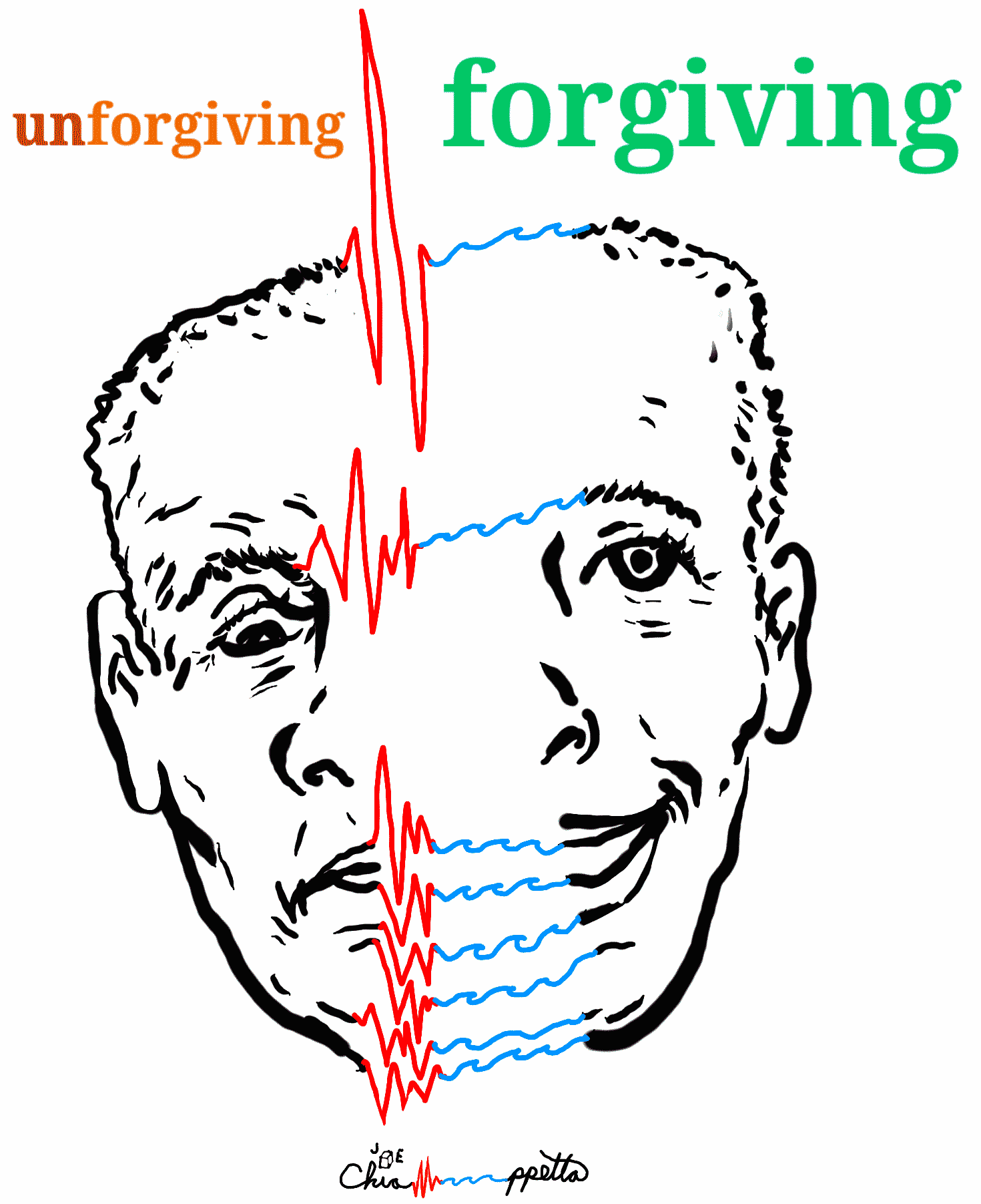 Forgiving is rare digital art by Joe Chiappetta