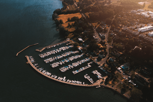 Parked by the shore